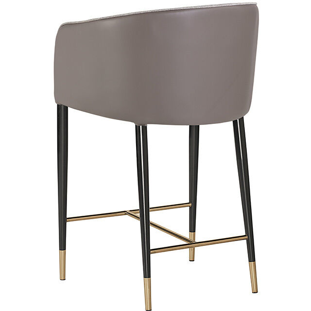 Asher 37.75 inch Flint Grey / Napa Taupe Counter Stool